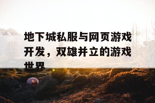 地下城私服与网页游戏开发，双雄并立的游戏世界