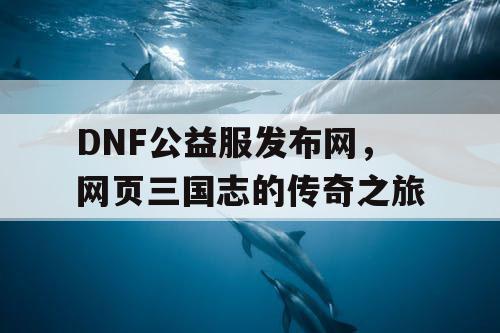 DNF公益服发布网，网页三国志的传奇之旅